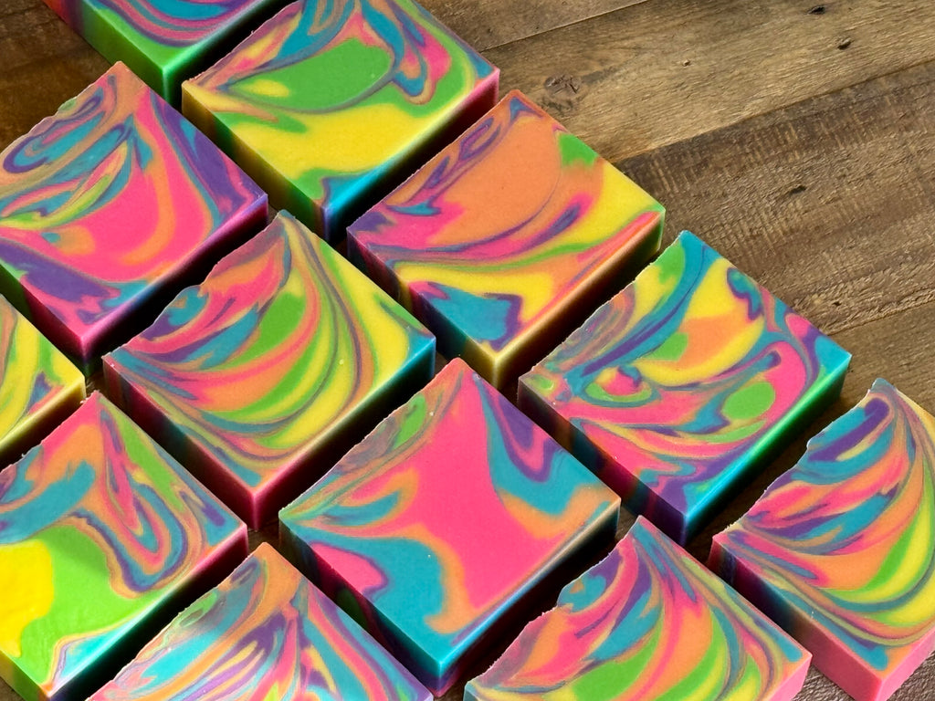 Rainbow Sherbet Soap